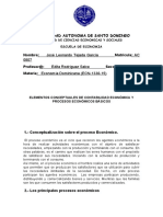 Elementos Conceptuales de Contabilidad Económica y Procesos Económicos Básicos