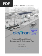 TN 66982 08-27-12 SkyTran Development and Deployment Plan