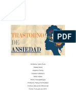 Informe Trastorno de Ansiedad