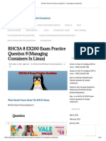 RHCSA 8 Exam Practice Question 9 - Managing Containers