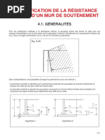 Béton - Justification de La Resistance D'un Mur de Soutenement PDF