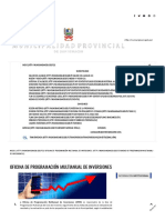 OFICINA DE PROGRAMACIÓN MULTIANUAL DE INVERSIONES - Municipalidad Provincial de San Ignacio