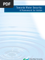 Towards Water Security. A Framework For Action. Mobilising Political Will To Act GWP 2000 PDF