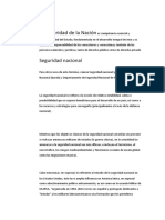 La Seguridad de La Nación Es Competencia Esencial y Responsabilidad Del Estado