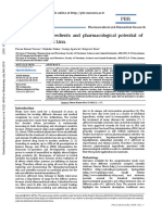 Phytochemical Ingredients and Pharmacological Potential of