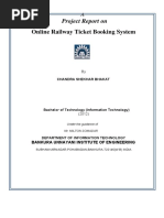 Railway Reservation System Project Report - Compress