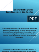 Citar y Elaborar Bibliografía