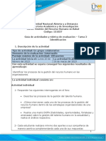 Guía de Actividades y Rúbrica de Evaluación - Unidad 1 - Tarea 2 - Identificación