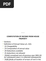 Computation of Income From House Propert