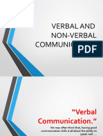 Topic 2 - VERBAL - NONVERBAL COMMUNICATION