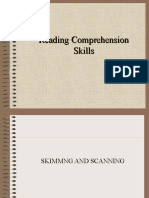 Topic 3 - READING COMPREHENSION SKILLS