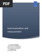 Instrumentation and Measurement Project Report PDF