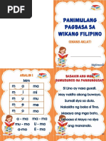 Panimulang Pagbasa Sa Filipino