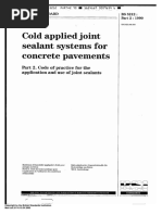 BS 5212-2-1990 Cold Applied Joint Sealant Systems For Concrete Pavements Part 2 Code of Practice For The Application and