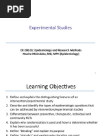 ER 200 - Experimental Study Design