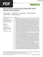 A3-Plant Biodiversity Declines With Increasing Coffee Yield in Ethiopia's Coffee Agroforests