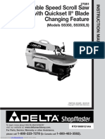 Delta Scroll Saw ss350 Manual