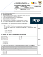 Examen Sepletorio 8vo A, B