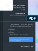 Aula 13 e 14 - Independência, Autonomia e Autoestima