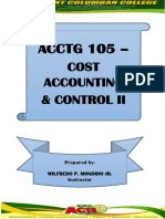 Acctg 105 Module 4 - Process Costing - Fifo & Average Costing Methods