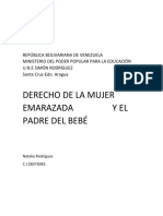 Derecho de La Mujer Embarazada y El Padre Del Bebé. Natalia Rodríguez