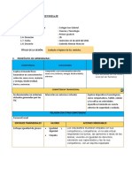 Sesion de Aprednizaje Acerca Del Cuidado e Higiene de Los Sentidos.