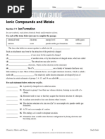 Study Guide Ionic Compounds and Metals Student Editable PDF