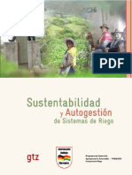 Sustentablidad y Autogestion Proy Riego PDF