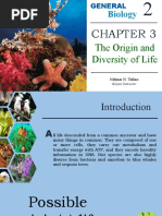 General Biology 2 - The Origin and Diversity of Life