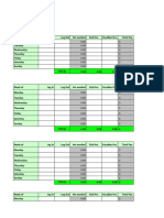 Blank Timesheet Template