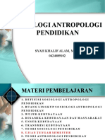 Sosiologi Antropologi Pendidikan