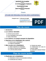 Cours Réhabilitation Carrières GéoRes