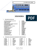 Sinonimia I