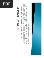 Screw Driver PDF