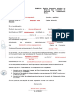 Modelos de Llenado Correcto REQUISITO 1 de Sumilla y Convenio de Colaboración Mutua