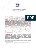 Acta de Inicio Del Proceso