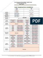 Updated Mock-Final Exam Schedule and Timings