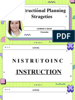 Instructional Planning Strategies