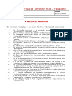 8 Ano Atividade Independencia Dos Eua