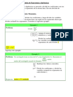 División de Expresiones Algebraicas