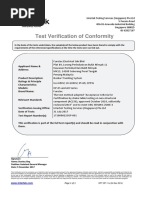 Furutec Busduct-Certificate of Seismic Zone 4