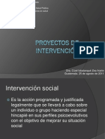 Proyectos de Intervención