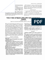 Titration of Calcium and Magnesium in Milk and Milk Fractions With Ethylenediamine Tetra Acetate