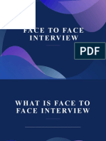 Face To Face Interview