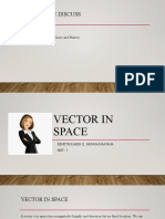 Vectors in Space