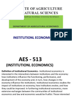 Institutionl Economics