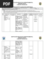 Formato de Criterios de Evaluación Por Competencia 4° Grado