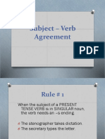 8 Subject-Verb Agreement PDF