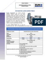 Ficha Tecnica Deshidratador de Lodos 302