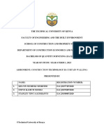 Construction Technology Ii Curtain Walling Assignment